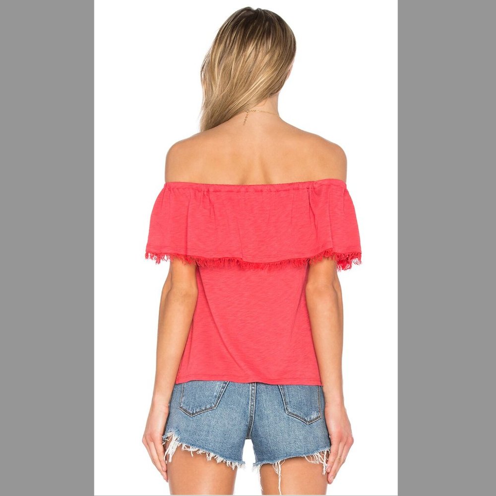 Splendid Off Shoulder Ruffle Top NWT - Picture 3 of 8